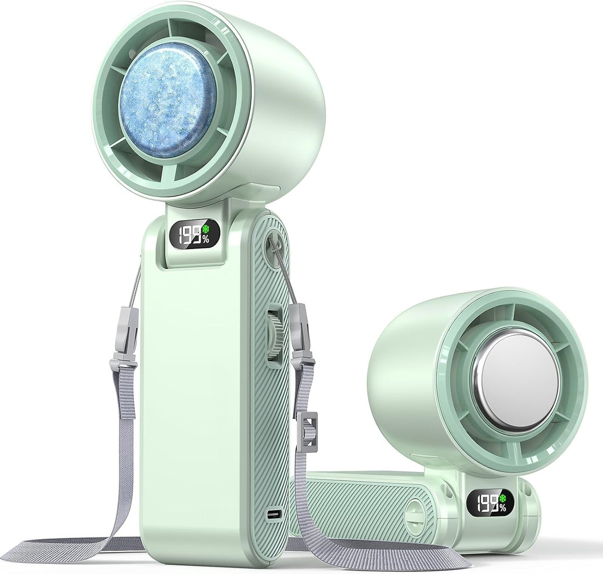 Portable Turbo Cooling Fan -Rechargeable Handheld & Desktop Fan