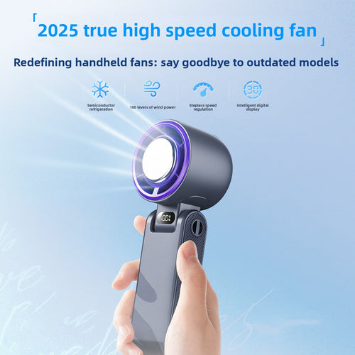 Portable Turbo Cooling Fan -Rechargeable Handheld & Desktop Fan