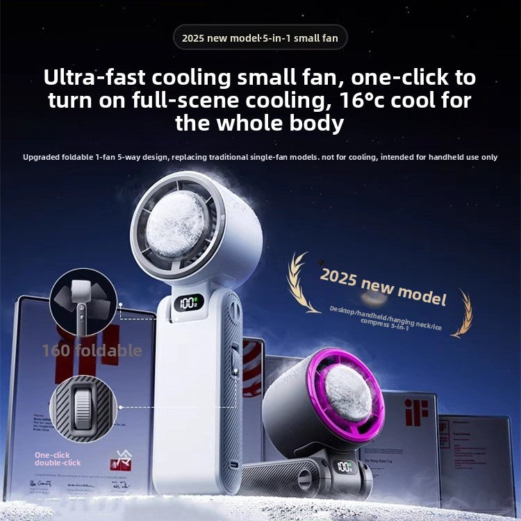 Portable Turbo Cooling Fan -Rechargeable Handheld & Desktop Fan